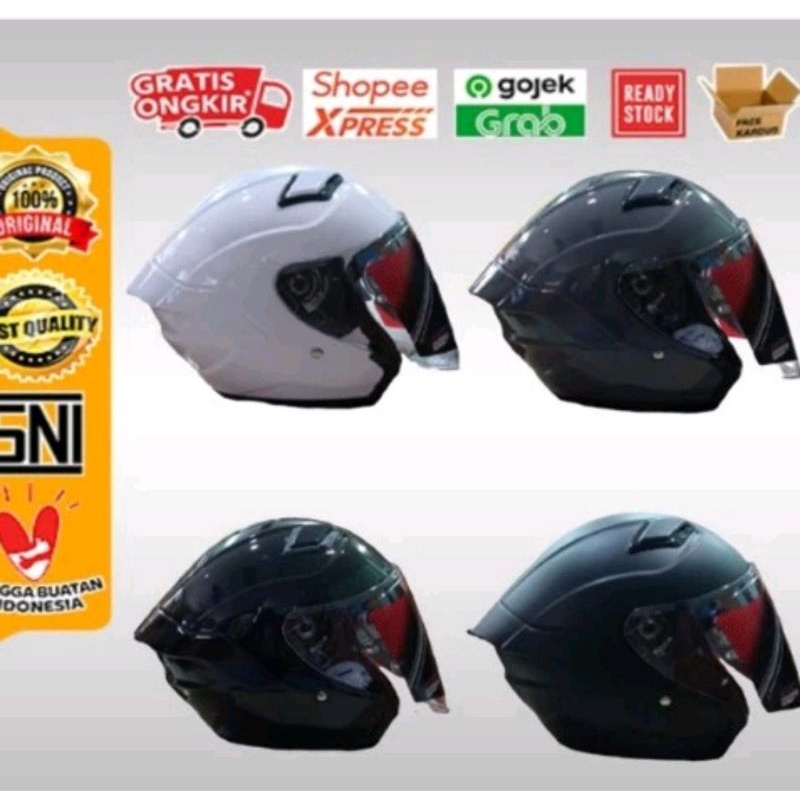 Helm Half Face Gowa Ace Kairos, Helm SNI