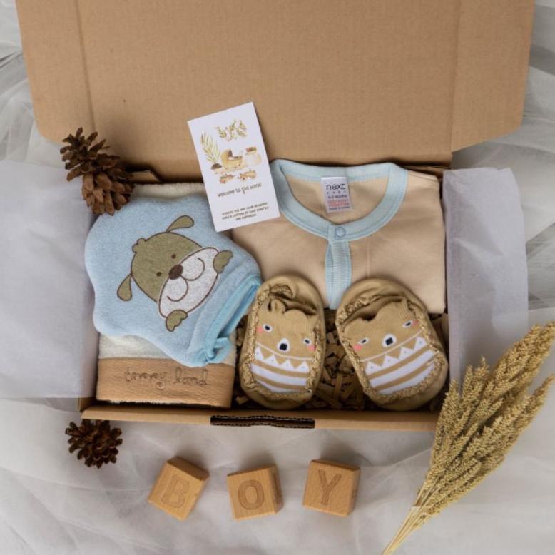 Hampers Bayi Kado Lahiran Newborn Gift Set / Bingkisan Untuk Bayi Baru Lahir
