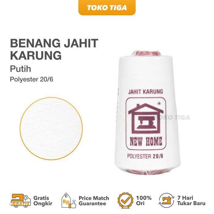 

Benang Jahit Polyester Mesin Jahit Karung Merk NEW HOME