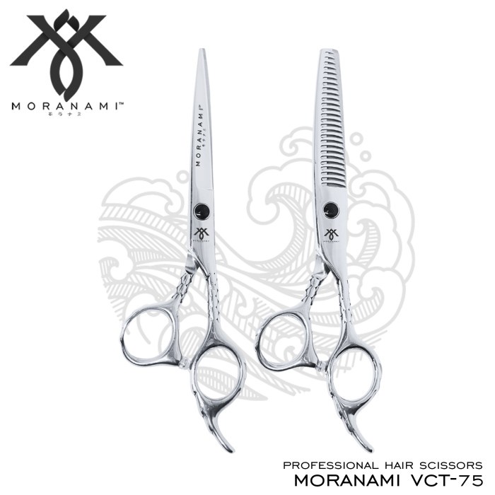 [Ori] Gunting Rambut Set Gunting Potong Rambut Sasak Rambut Moranami Vct 75 Diskon