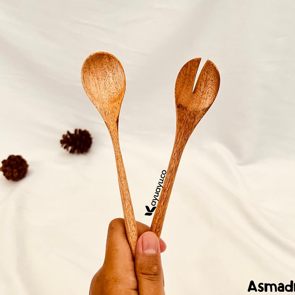 SENDOK KAYU KOREA / SENDOK KOREA SET / SENDOK KAYU SET / SENDOK KAYU MADU / DESSERT