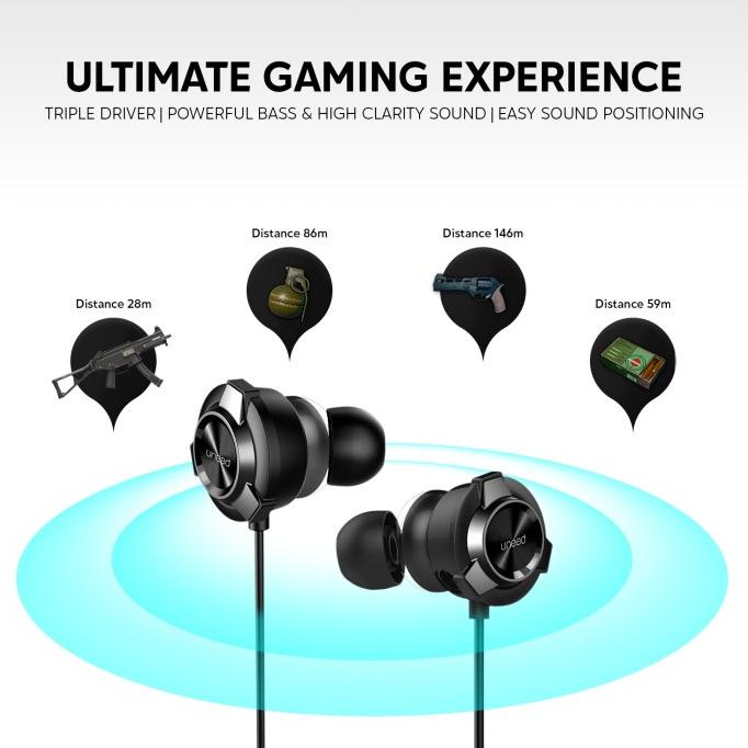 Uneed In-Ear Gaming Earphone With Dual Microphone Wired - Uep131N