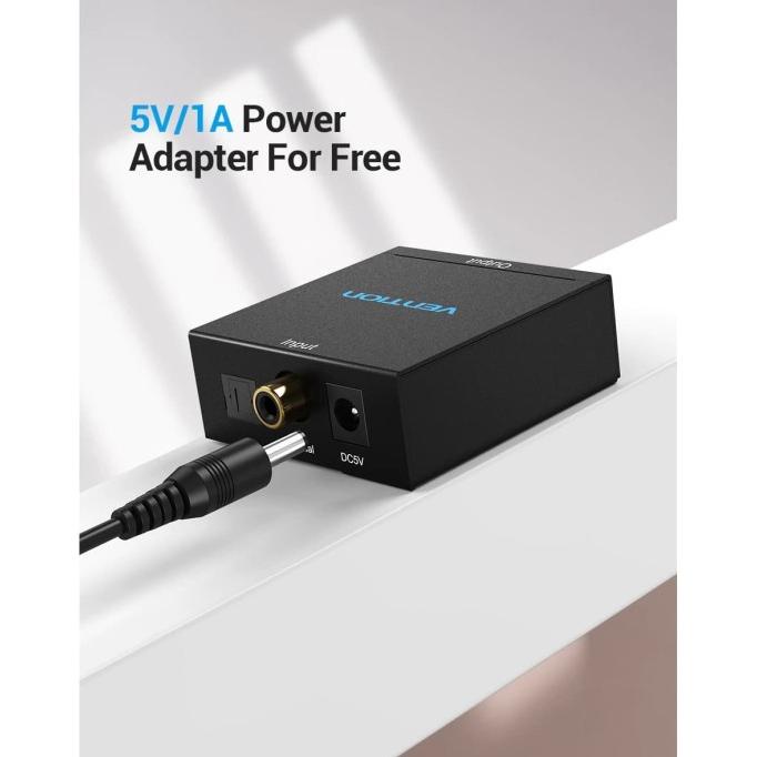 Vention Bde Coaxial Digital Audio Optical Spdif To Aux Audio 3.5Mm Rca