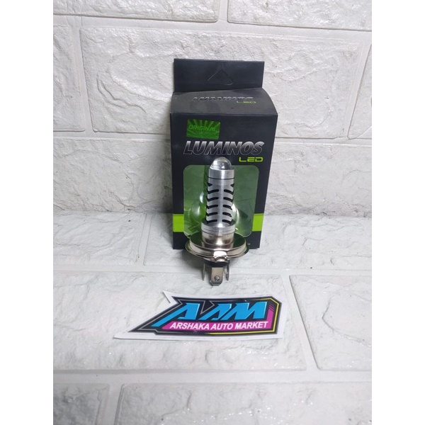LAMPU LED DEPAN MOTOR LUMINOS H4 LS2 LASER