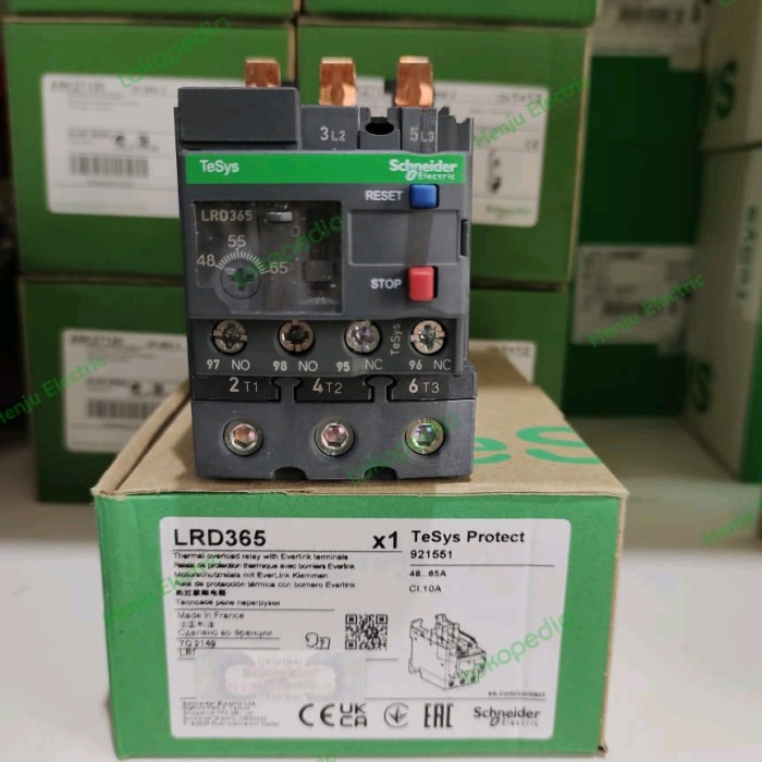 LRD365 LRD 365 THERMAL OVERLOAD RELAY SCHNEIDER