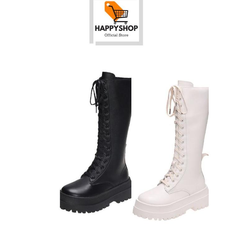 HS / Sepatu Boots Panjang Wanita Hak Sedang Fashion 284