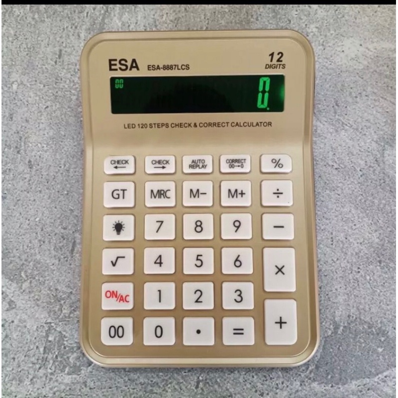 

Kalkulator Layar Lcd Led Calculator Besar Esa 8887Lcs 12Digit