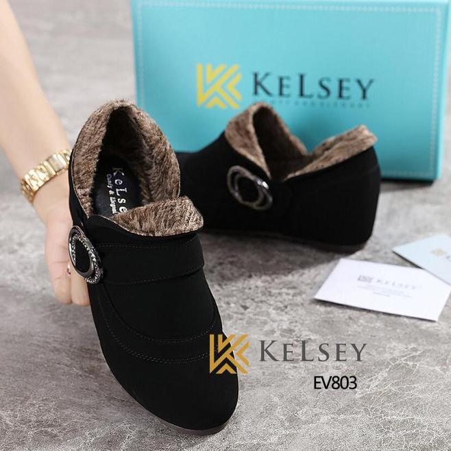 (GRATIS ALAS KAKI) Kelsey Sepatu Boots Wanita  EV803