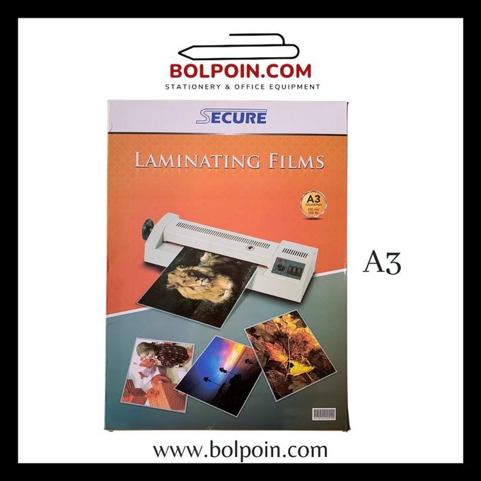 

MIKA PLASTIK LAMINATING A3 MEREK SECURE / PLASTIK JILID A3 MURAH (100)