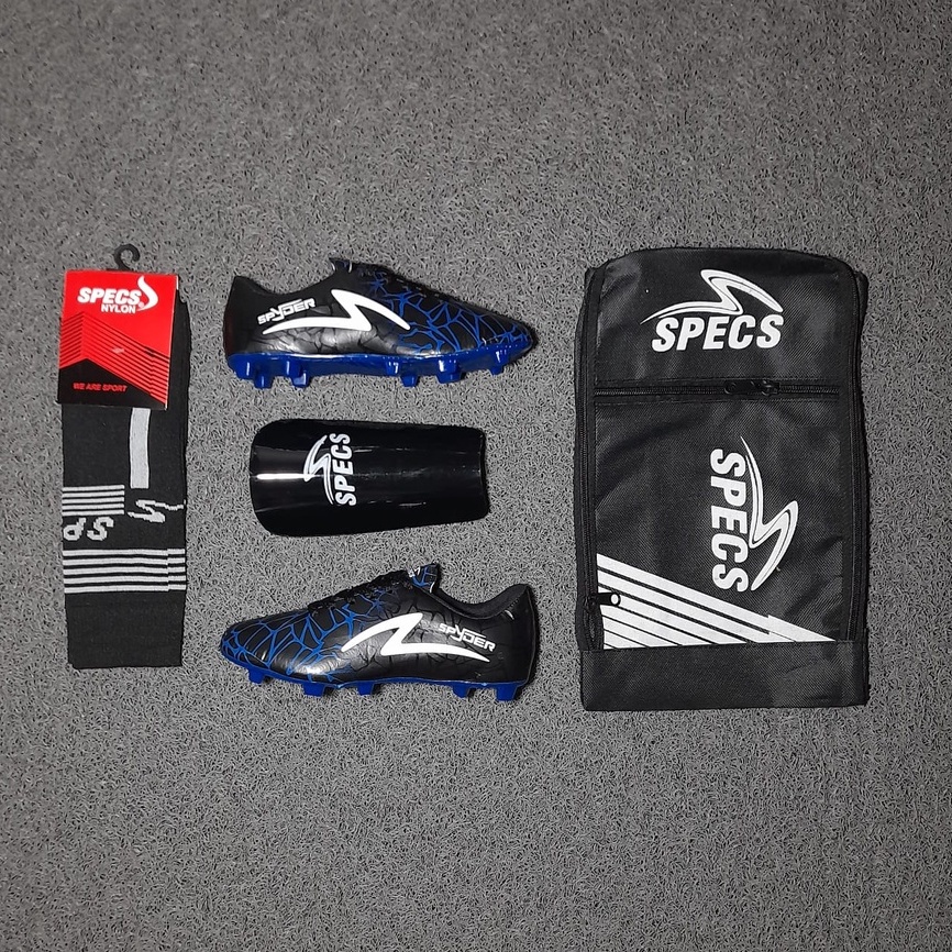 Paket Komplit Sepatu Bola Anak Ukuran 33-38 Sepatu Sepak Bola Specs Olahraga Anak