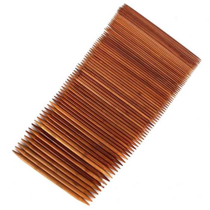 

Double pointed knitting needle bambu panjang 20cm 60pcs/SET