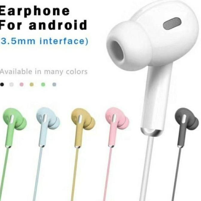 Terbaru Headset Macaron U28 - Headset Jack 3.5 Warna Warni U28 Qinalaa