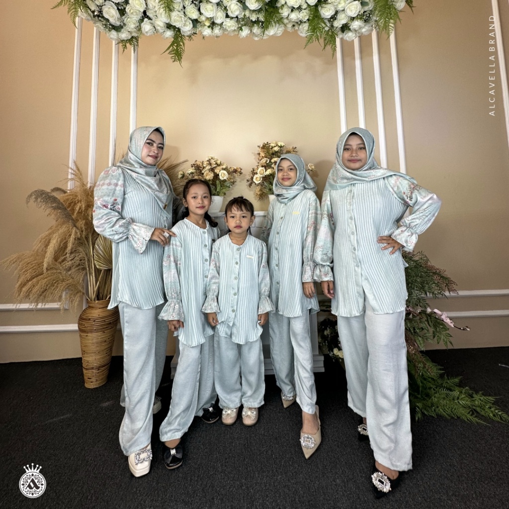 ALCV One Set Premium Kids Set Mewah Anak Busana Muslim Anak ALCAVELLA AZALEA KIDS