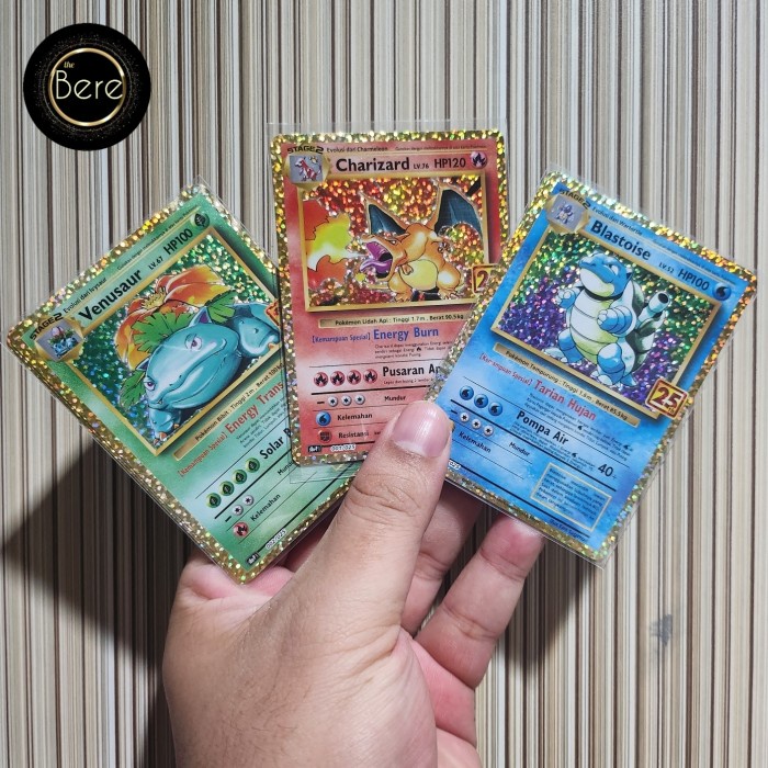 Charizard Venusaur Blastoise - 25Th Pokemon Anniversary Indonesia