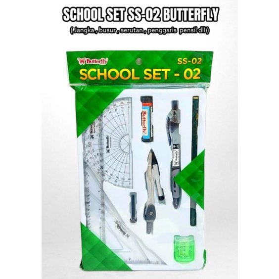 

Study School Set Jangka Ggaris Busur Butterfly Ss-02 Lengkap