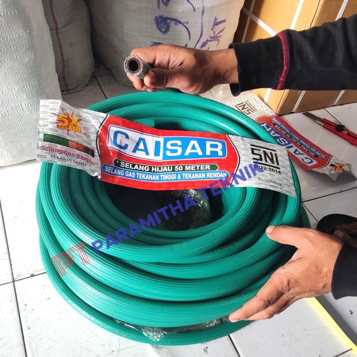 Ecer selang kompor 5 lapis SNI meteran / eceran selang gas LPG Caisar