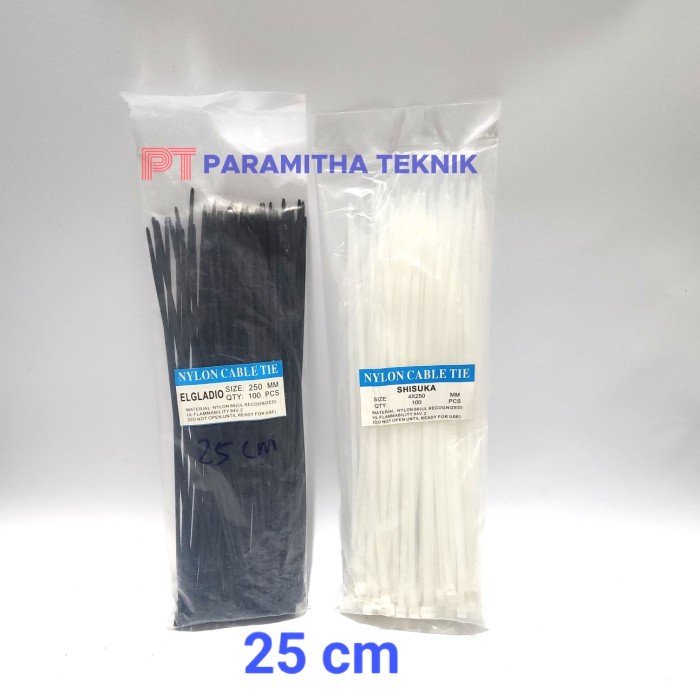 

Kabel ties 25cm kabeltis cable tie 25 cm nylon kabelties 2.5x250 mm