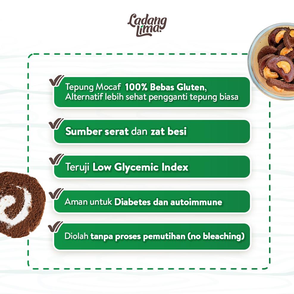 

| tepung mocaf apf 500g - tepung singkong ladang lima