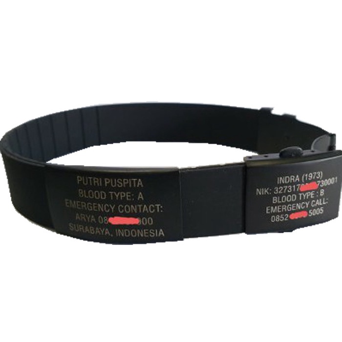 Mei Gelang IdentitasId SportGelang KecemasanBlack Double Data