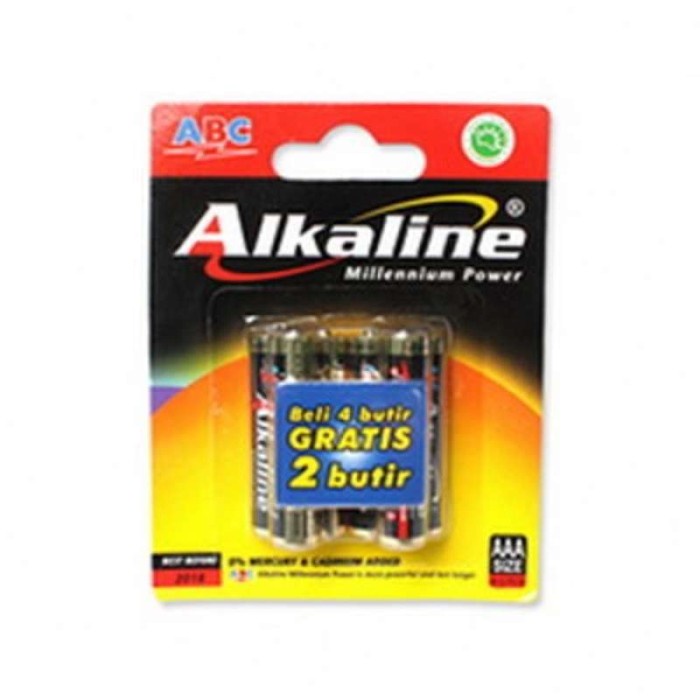 Ready stok Baterai Alkaline ABC AAA A3 Kecil Isi 6 Batre Battery ABC Batere AAA