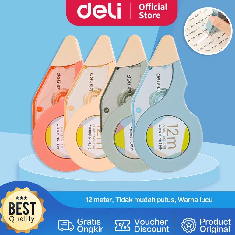 

Deli Correction Tape / Pita Koreksi 12 M Lucu Warna Pastel 8149