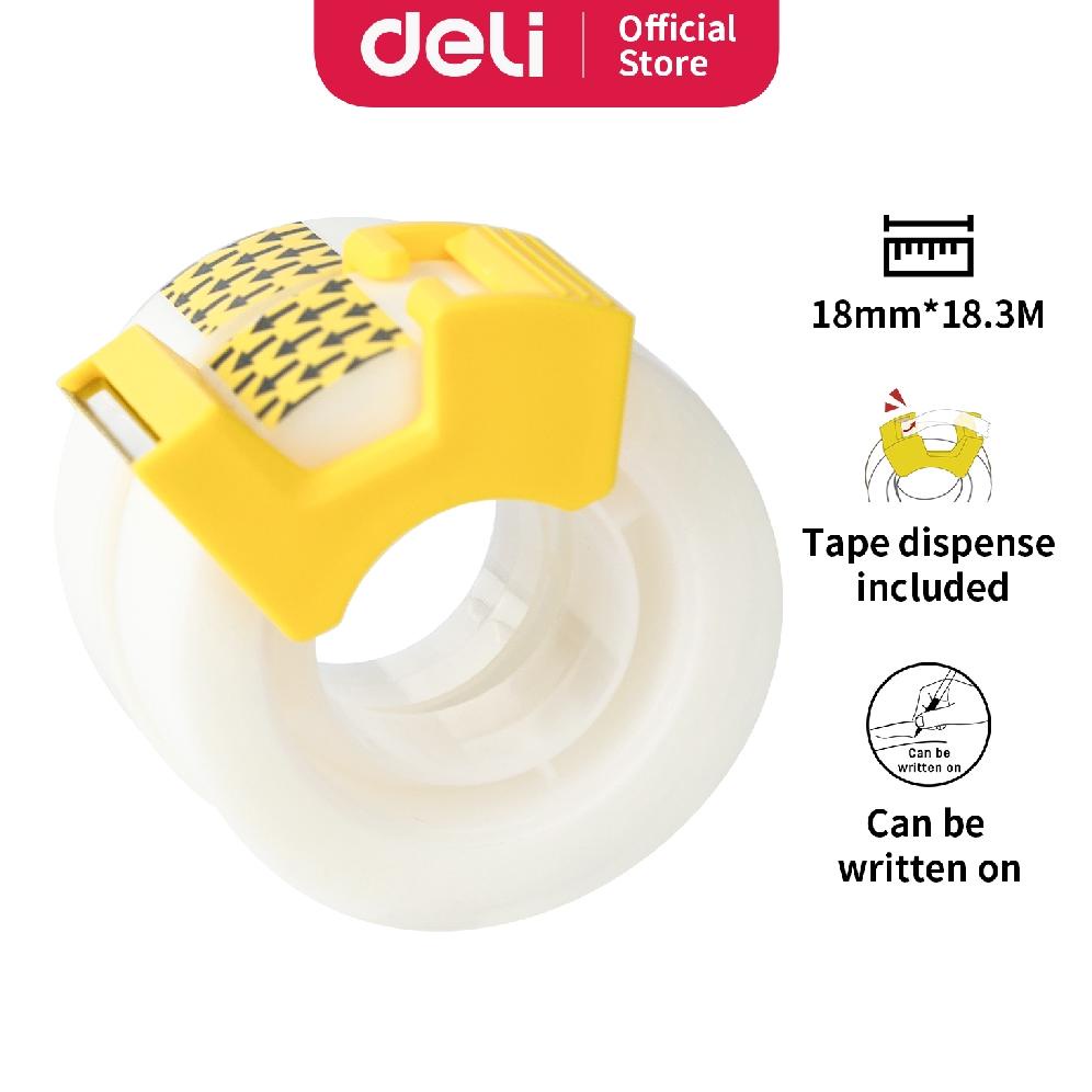 

Deli selotip transparan 18mm * 20y * 50um putih EA30611
