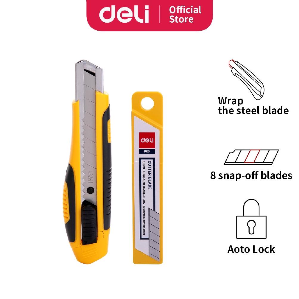 

Deli Cutter Besar Pegangan Lembut sistem kunci manual untuk penggunaan yang aman E2068