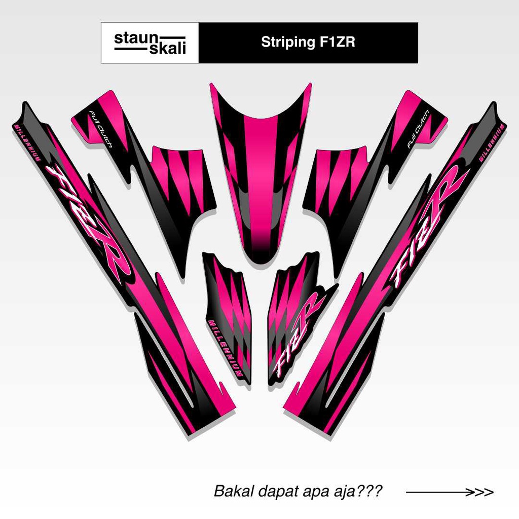 Striping Yamaha F1ZR Variasi (1) Thailand Original Ori Malaysia Vietnam Ardath Albino 1997 1998 1999