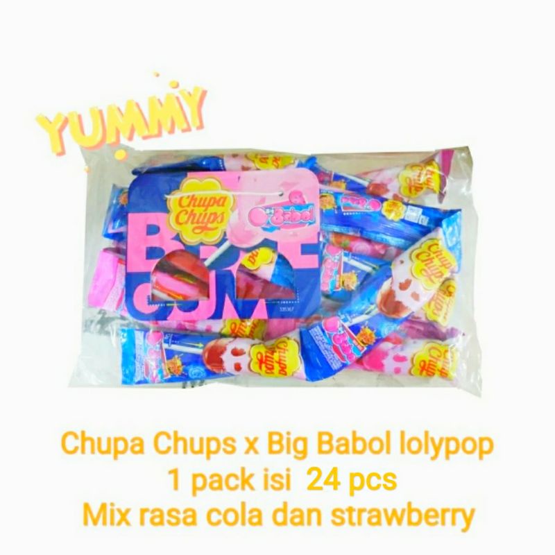 

Chupa Chups Babol Gum Filled Lollipop Lolipop