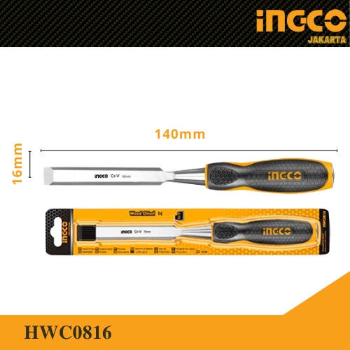

PAHAT KAYU 5/8" GG. KARET WOOD CHISEL INGCO HWC0816 CUNGKIL TATAH KAYU