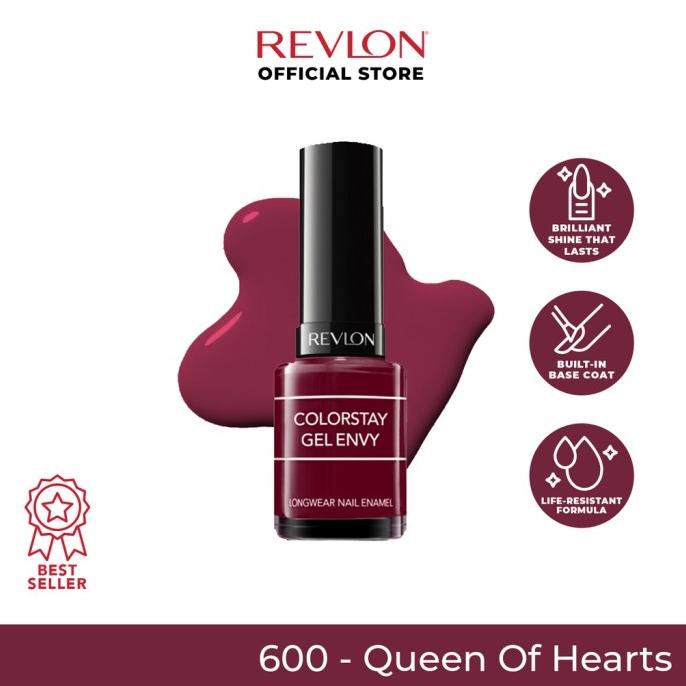 Revlon Colorstay Gel Envy 600 Queen of Hearts Cat Kuku Kutek Kuteks