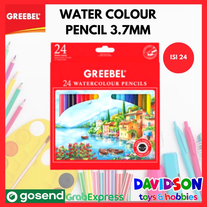 

Terlaris Greebel 3.7Mm Extra Strong Water Colour Pencil / Pensil Warna 6724