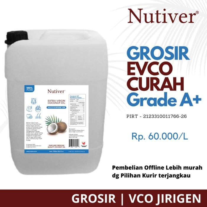 

GROSIR EVCO VCO VIRGIN COCONUT OIL MINYAK KELAPA CURAH JIRIGEN NUTIVER Best Seller