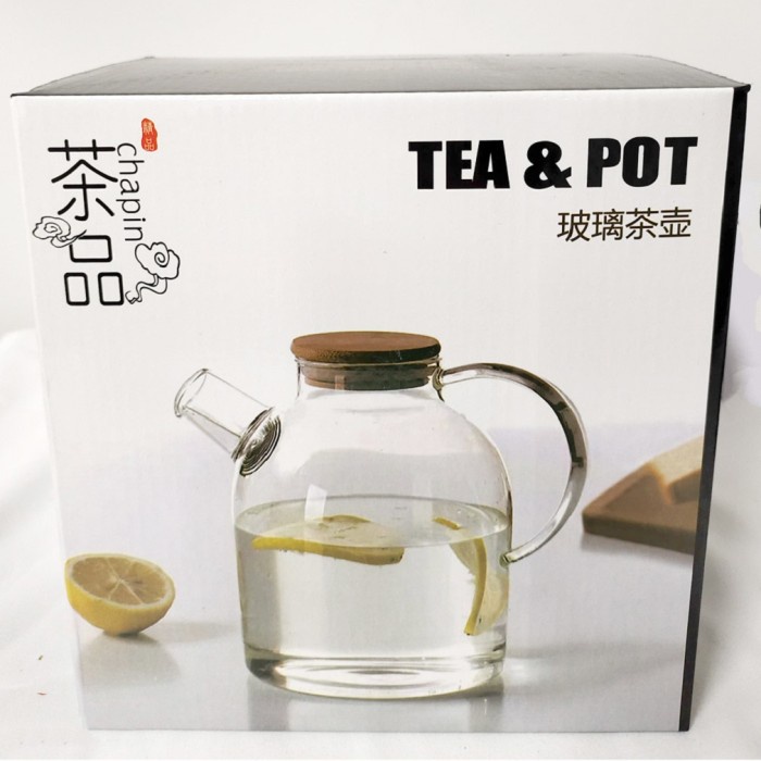 Teko Pitcher Teko Kaca Tahan Panas/Dingin Masak Teh/Kopi
