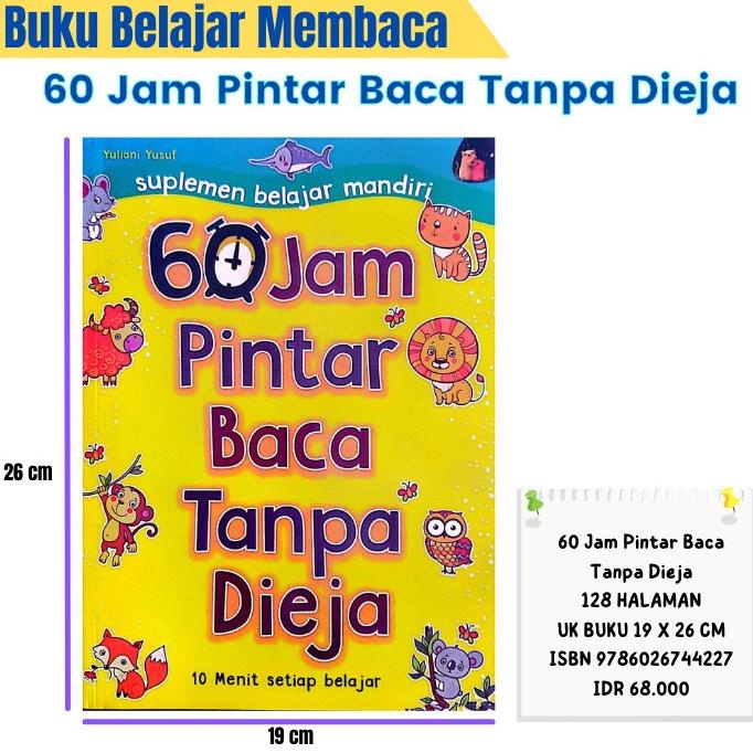 

BUKU MEMBACA ANAK - 60 JAM PINTAR BACA TANPA DIEJA