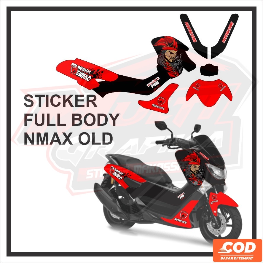 Stiker Decal Motor NMAX OLD Steriping Variasi Aksesoris Emblem MOTOR YAMAHA NMAX N  MAX Old