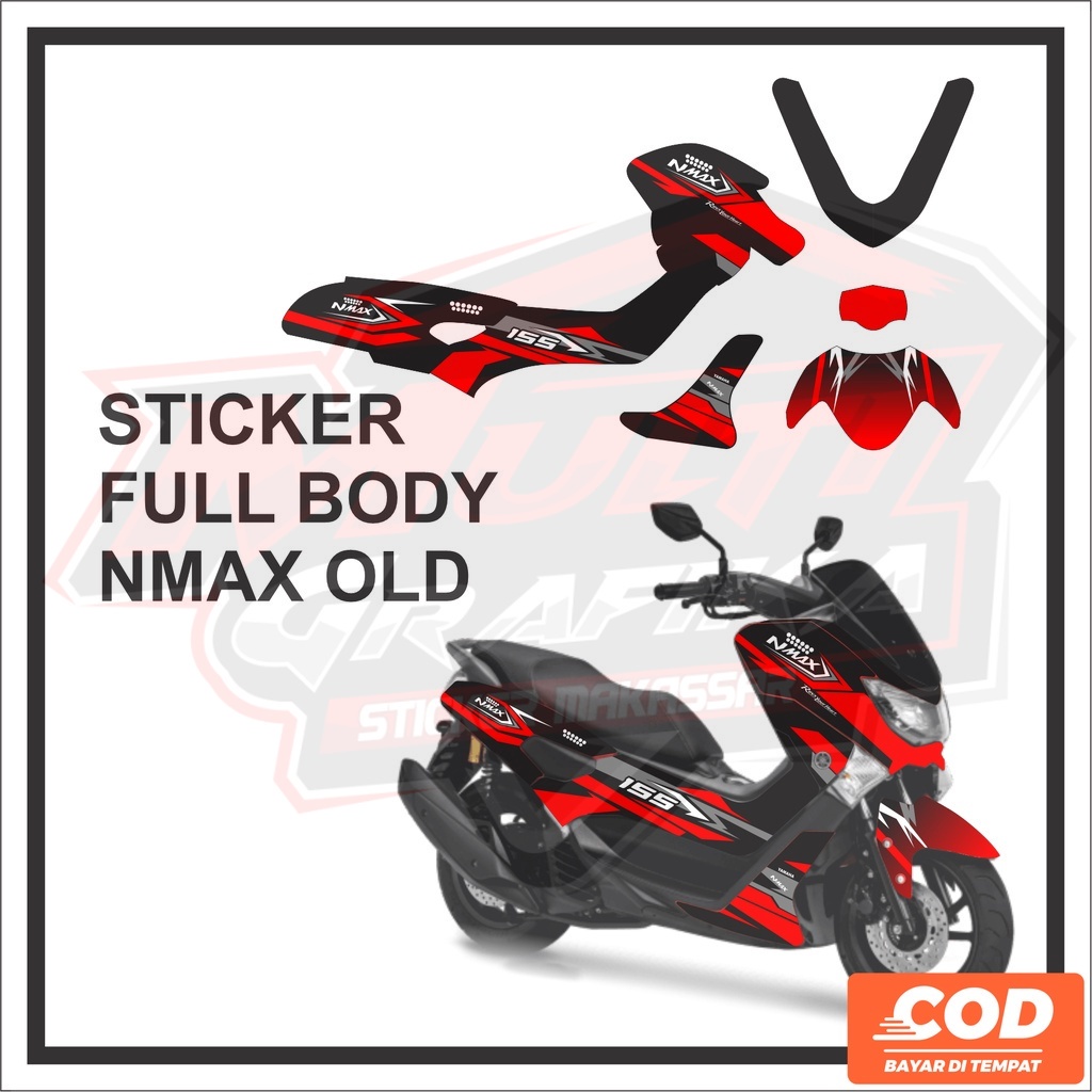 Stiker Motor Decal Striping NMAX OLD Full Body Sticker NMAX 2019 2018 2017 2016 Lama Motif