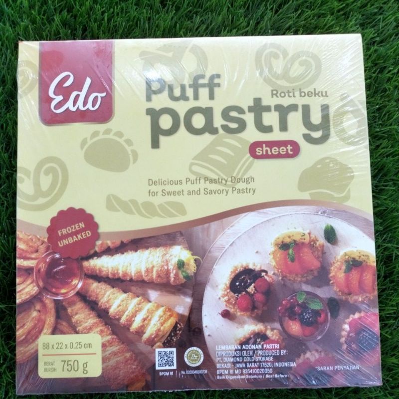 

Edo Puff Pastry Instant Sheet 25Cm Kue Kering