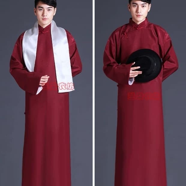 Early- Brahma.Store- Baju Terusan Pria Tradisional China Cheognsam Model