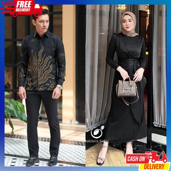 Baju Gamis Couple Koko Kopel Pria Wanita Viral Murah Bj Copel Kondangan Gamis Copele Modern Couple P