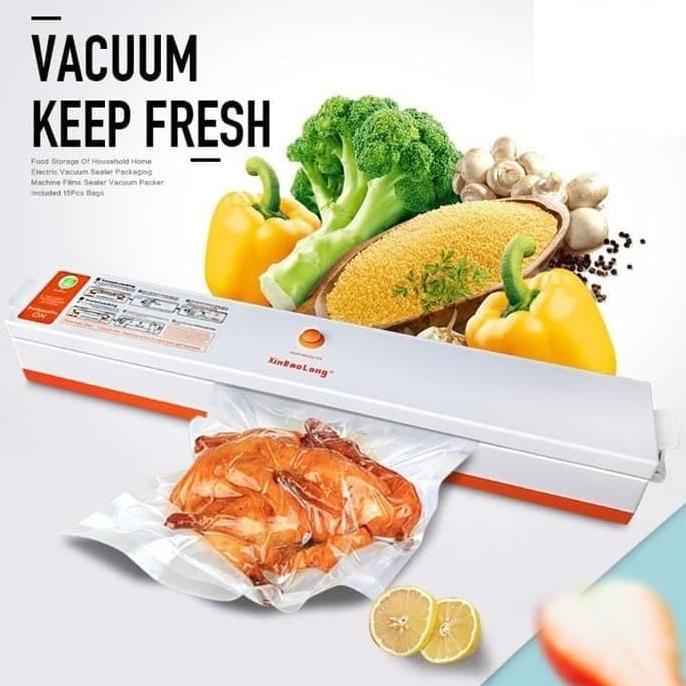 /////] Mesin Vacuum Sealer Alat Pres Vacum Sedot Udara Angin Plastik Kemasan