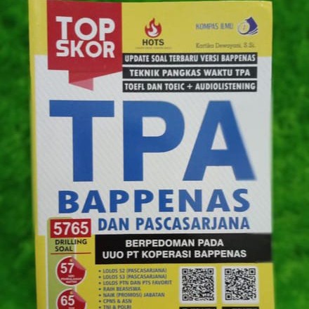 

NEW Buku TOP SKOR TPA BAPPENAS-PASCASARJANA/ORI-752 Hal-T'Update-Bonus CBT