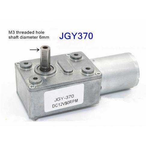 DELLAS motor dc gearbox gear box 12V 90rpm 90 rpm turbo worm gear metal