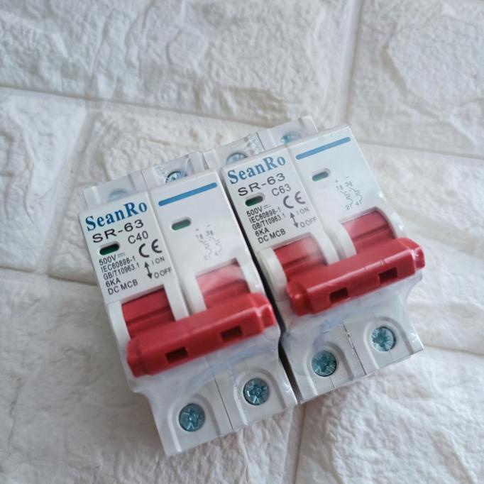 DELLAS MCB DC 40A MCB DC 63A mcb DC 2P 2 pole 500V seanRO MCB panel surya