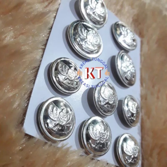 Kancing Pdu Garuda Silver Kancing Baju Garuda Berkualitas