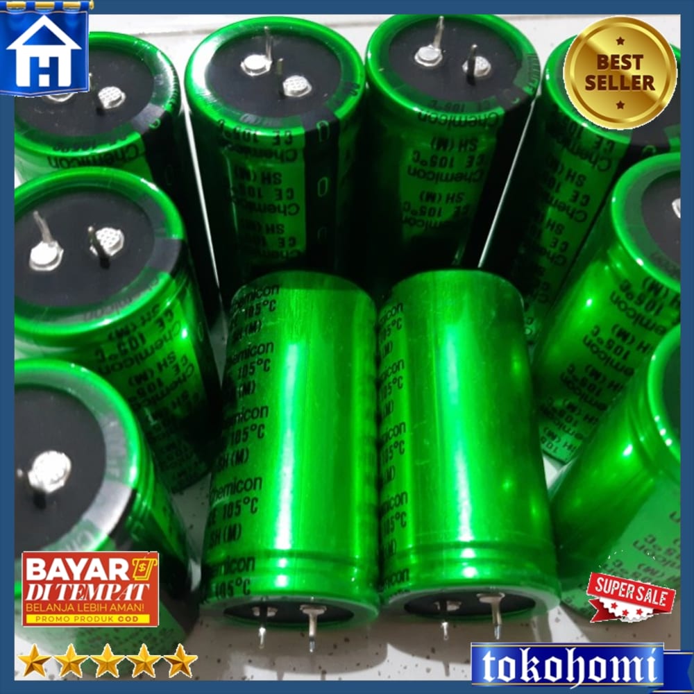 Kapasitor Elco 10000Uf50 V 50V Chemicon