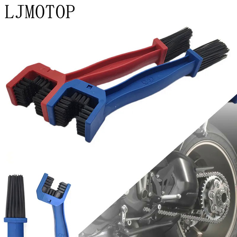 ❤Quality Motorcycle Chain Cleaner Brush Gear Grunge Brush Cleaning Tool For Honda CB400 CBR CB500 CB