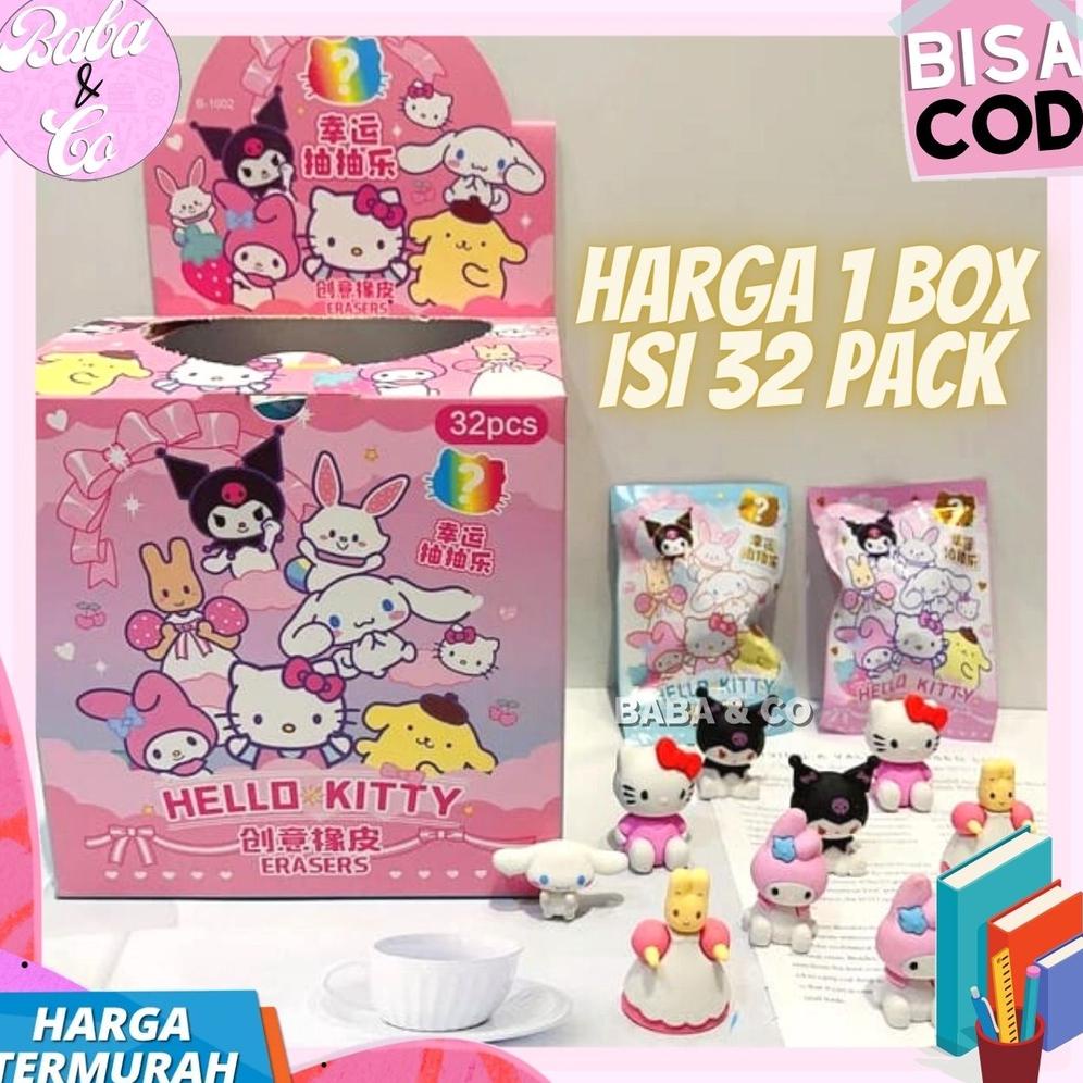 

Hot Sale Penghapus Sanrio Mystery Bag 1 Box Isi 32 Pcs Penghapus Misteri Pack Sanrio Imut Unik Lucu Cod Jrs738