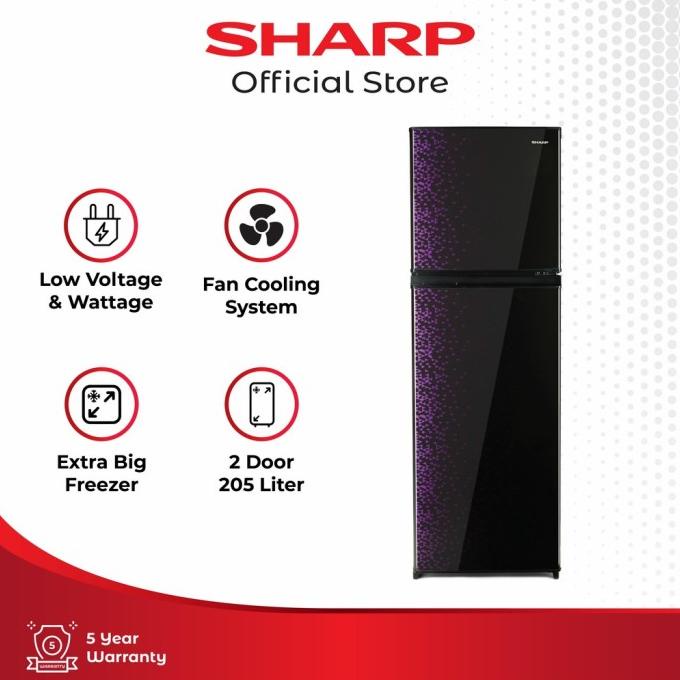 ;&;&;&;&] SHARP KULKAS 2PINTU SJ-236MG-GB