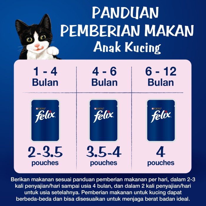 FELIX Kitten Chicken Makanan Kucing Basah 85gr [Buy 1 Get 1 Free]